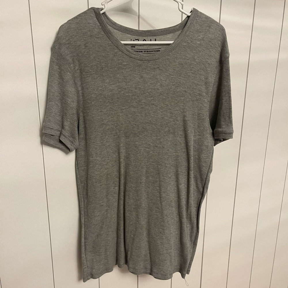 The Rail Gray Ribbed Tee size L - Picture 2 of 2